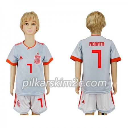 Koszulka Hiszpania Morata 7 Dziecięca Precz Mistrzostwa Świata 2018 - Koszulki Piłkarskie